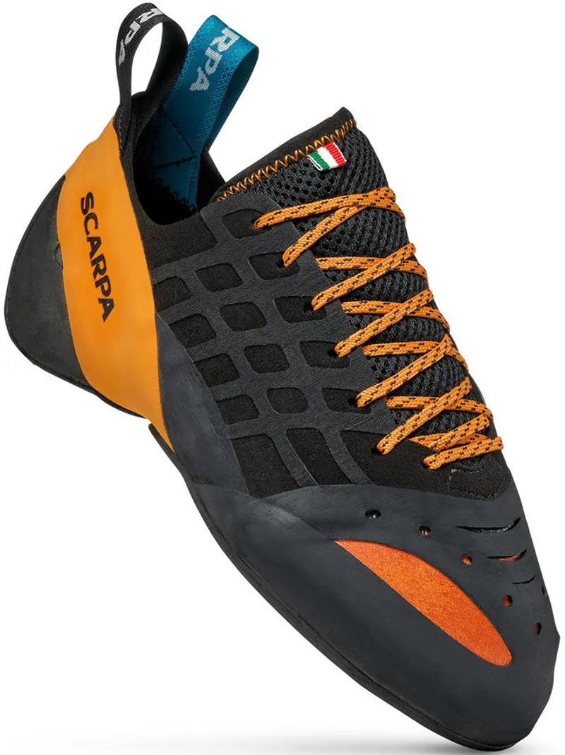 Scarpa Instinct Lace Climbing Shoes - Black-Orange-1